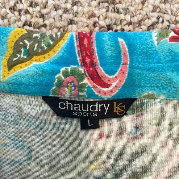 Chaudry KC Sequined Colorful L/S Top. Large - Picture 7 of 9